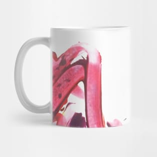 Abstract Purple waves lines Mug